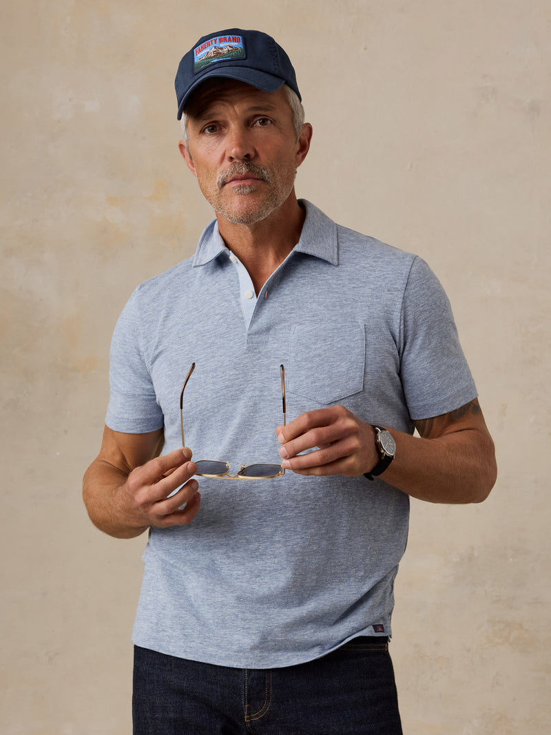 Short-Sleeve Breeze Polo - Blue Horizon Heather