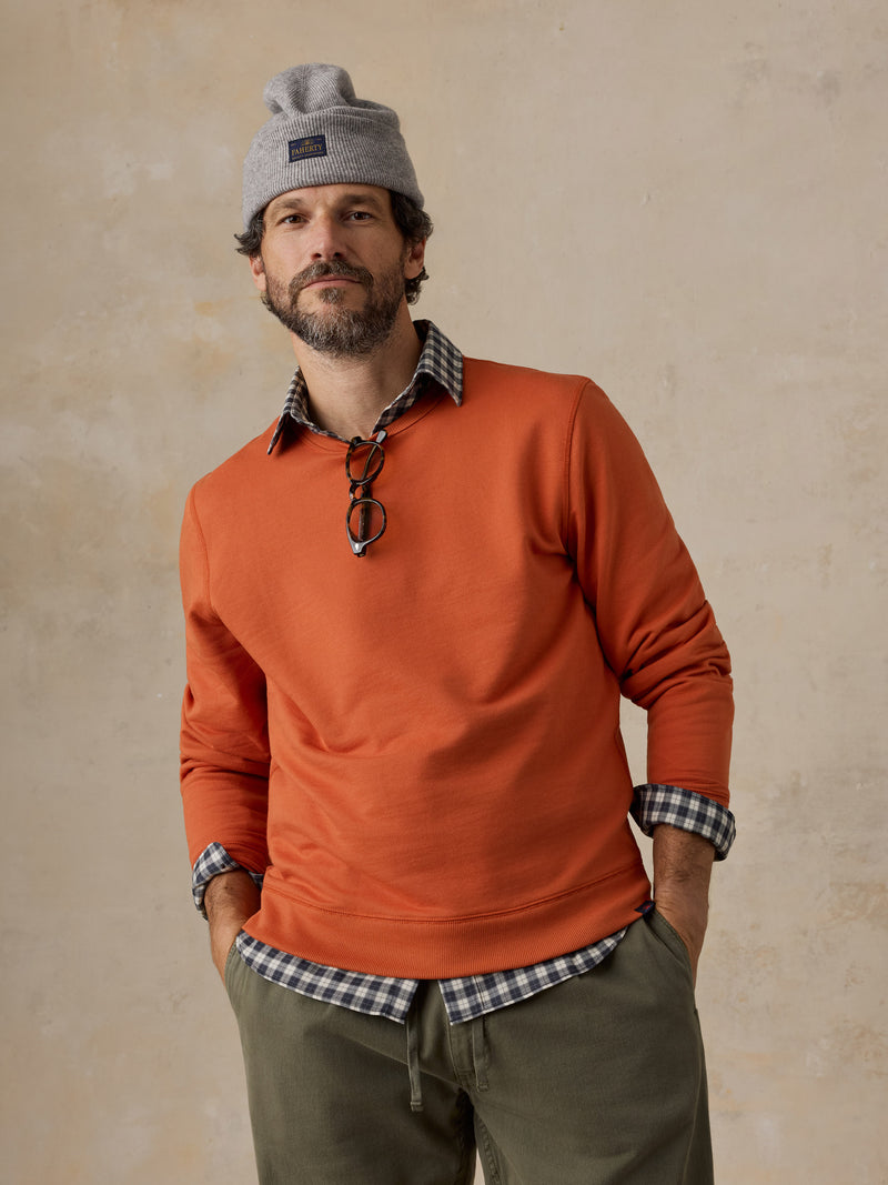 French Terry Crewneck - Mountain Orange