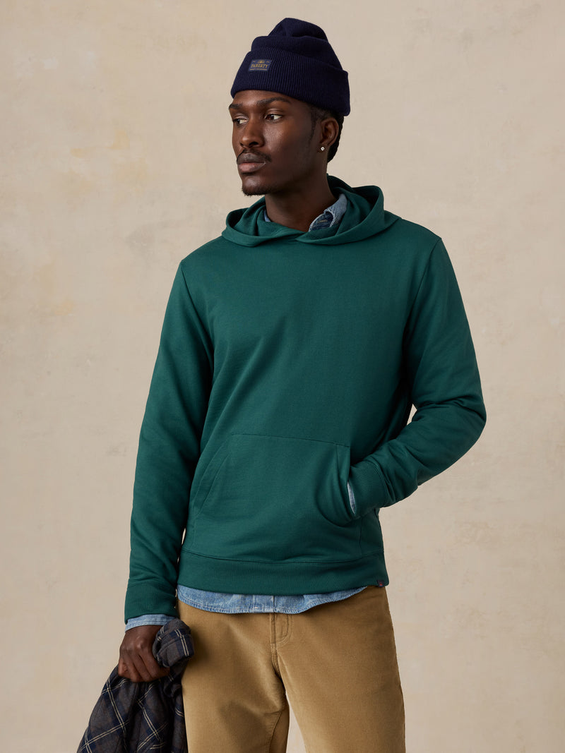 French Terry Hoodie - Forest Moss