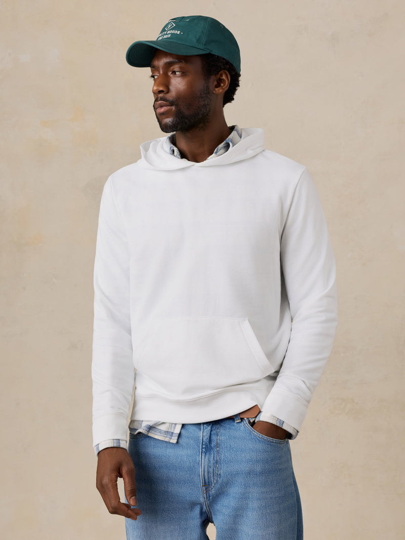 French Terry Hoodie - White