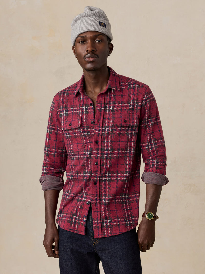 Legend Sweater Shirt - Red Cabin Plaid