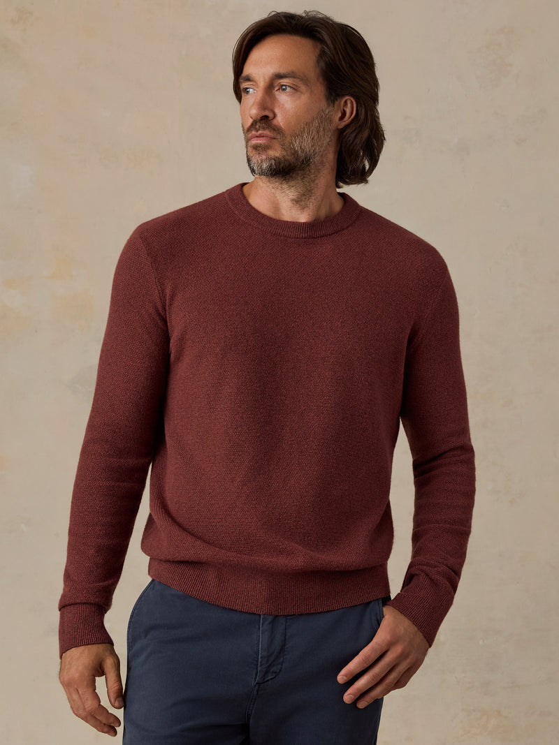 Jackson Crew Sweater - Sunset Red Heather