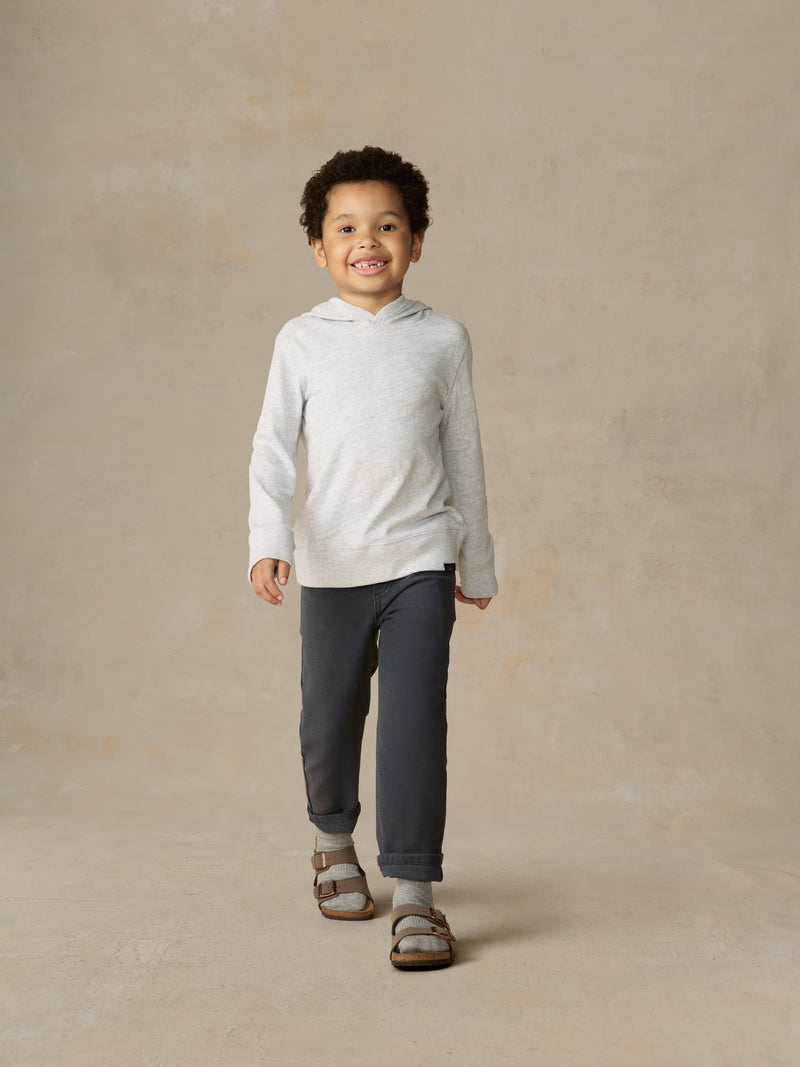 Little Kids Sunwashed Organic Hoodie - Light Grey Heather