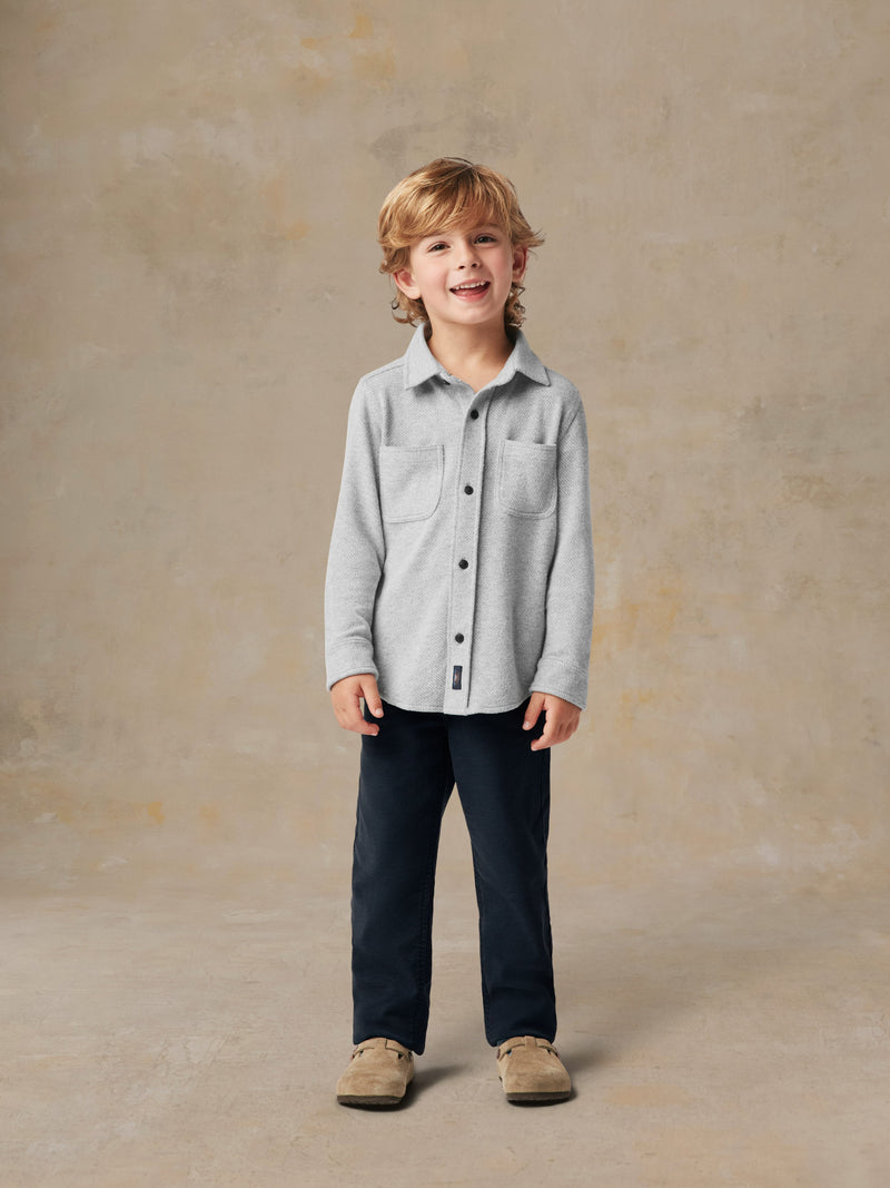 Little Kids Legend Sweater Shirt - Fossil Grey Twill