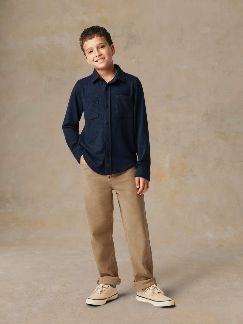 Big Kids Legend Sweater Shirt - Navy Twill