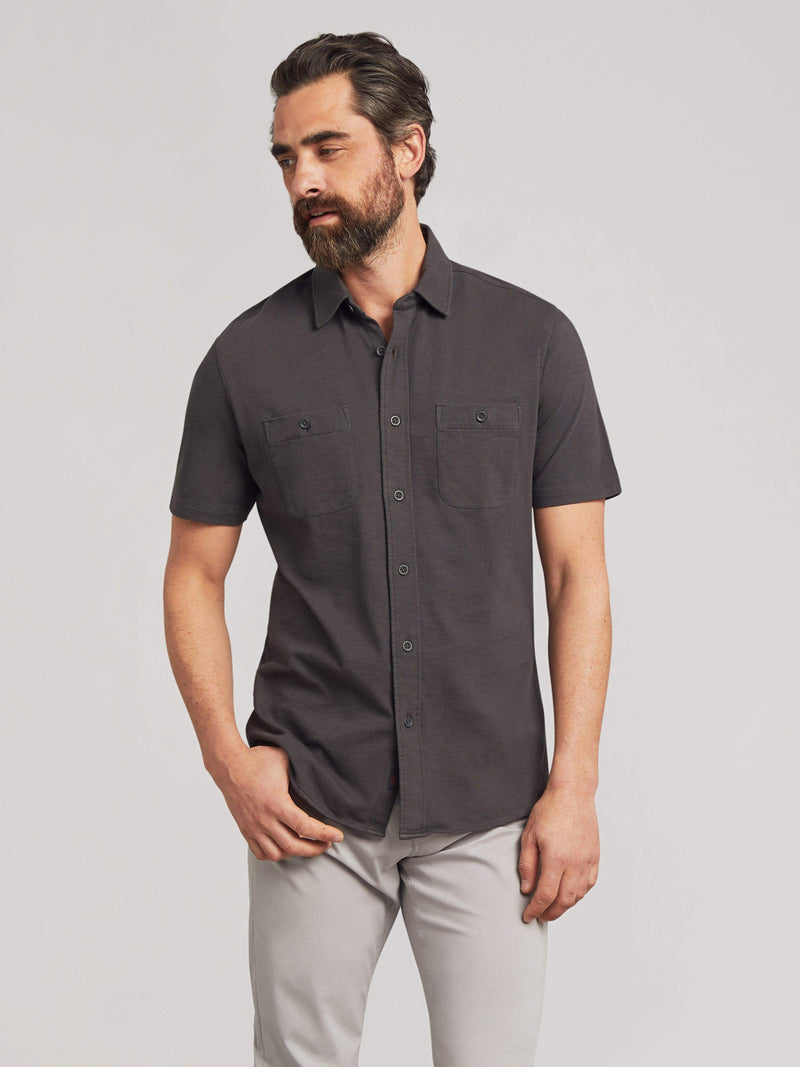 Short-Sleeve Knit Seasons (Tall) - Washed Black