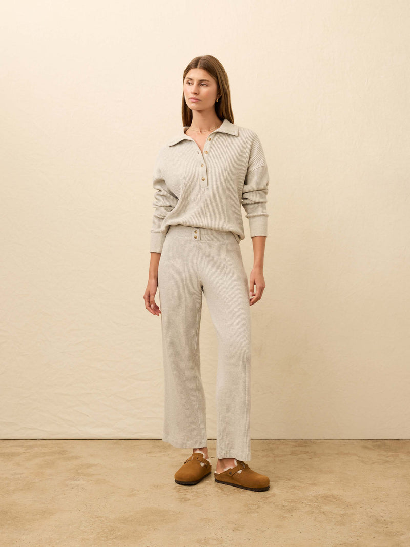 Apres Waffle Pant - Light Grey Heather