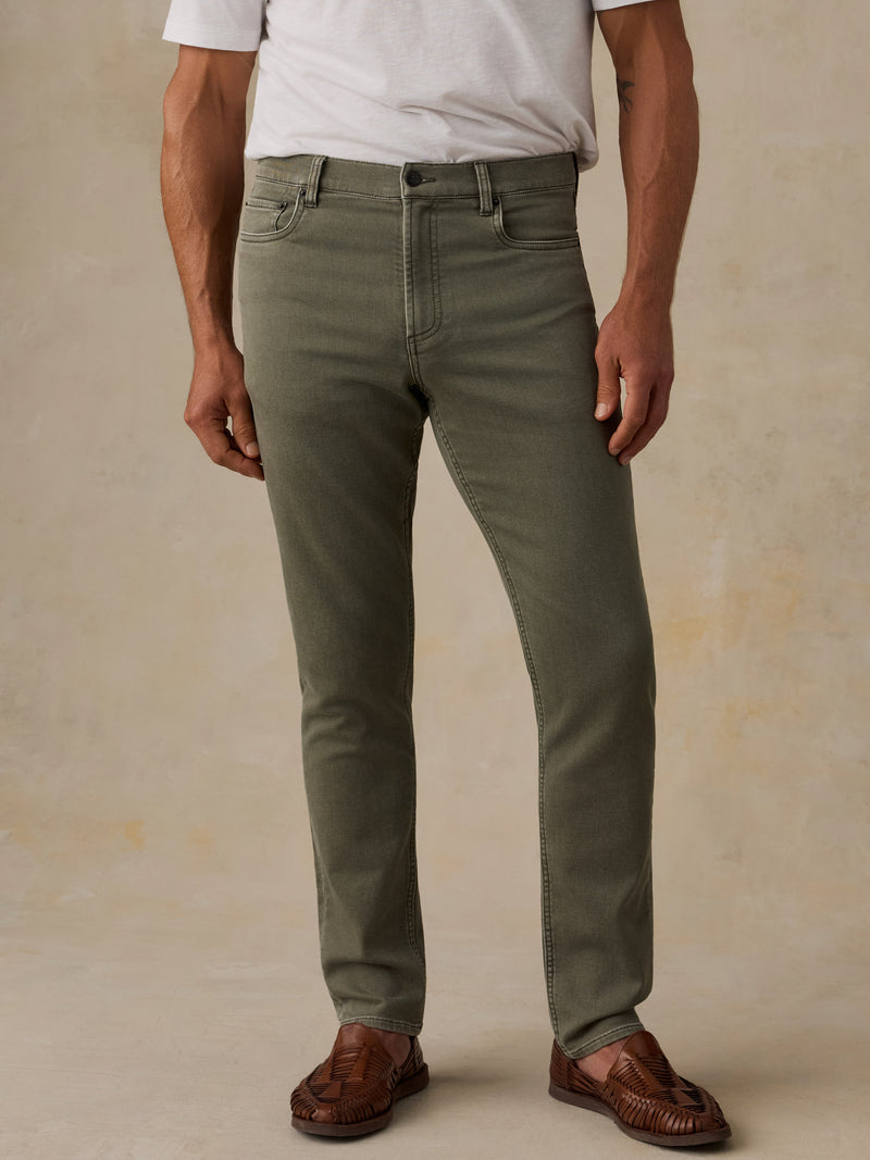 Stretch Terry 5-Pocket Pant - Pine Forest
