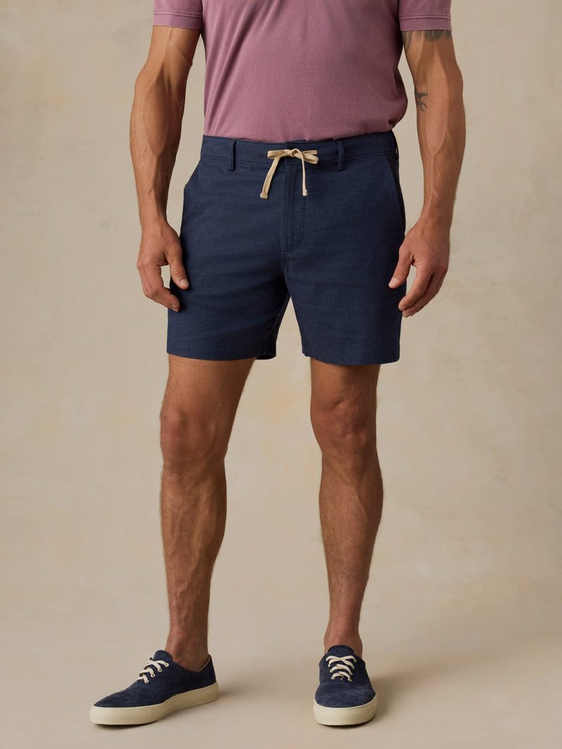 Movement Linen Short - Deep Sea Navy