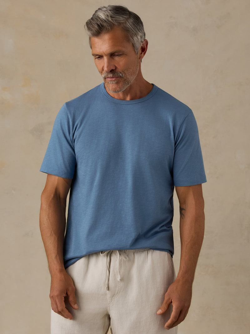 Sunwashed Regenerative Tee - Blue Shore