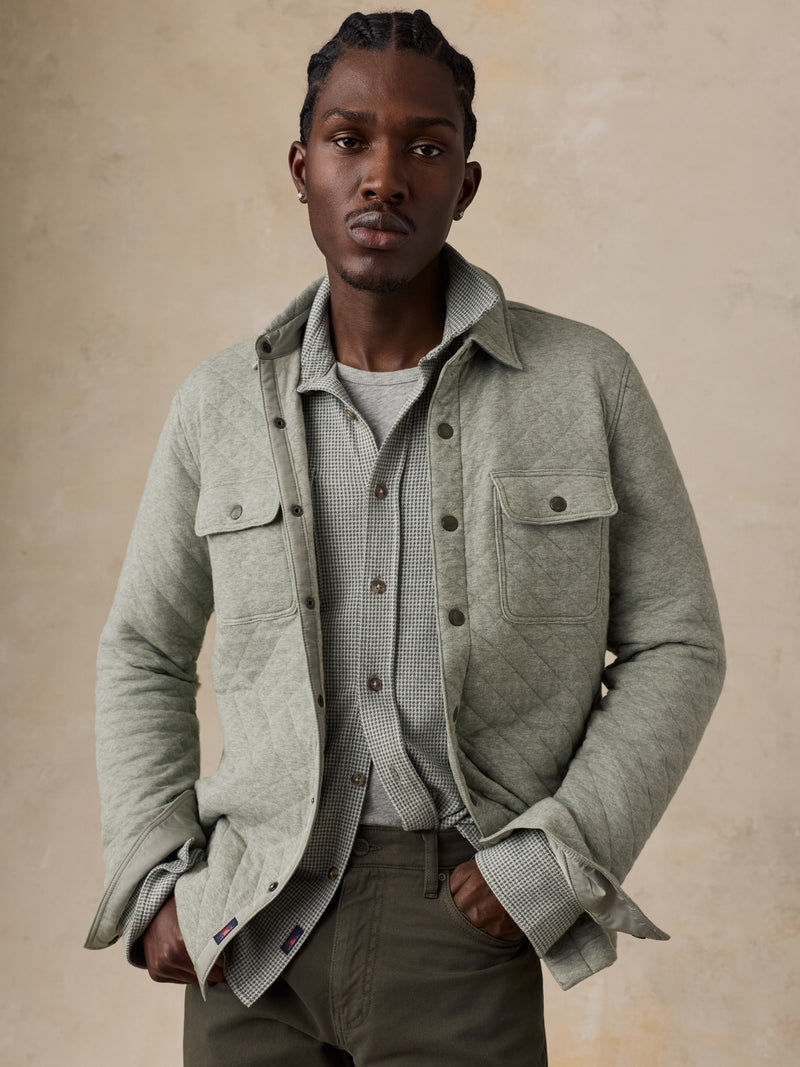 Epic Quilted Fleece CPO - Pine Rock Heather