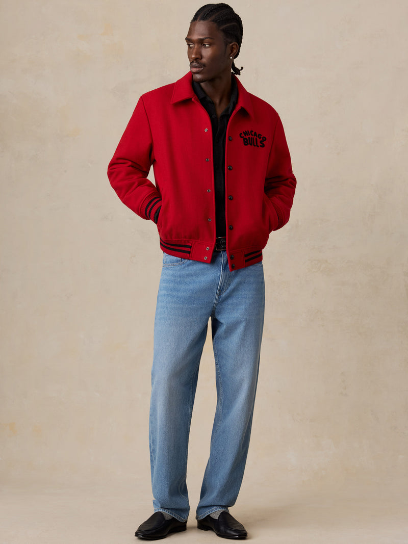 Chicago Bulls Varsity Jacket - Red
