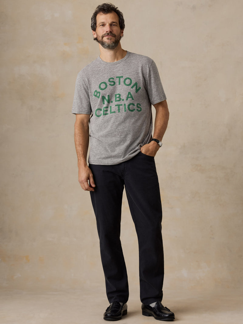Boston Celtics Short-Sleeve Breeze Tee - Cave Grey Heather