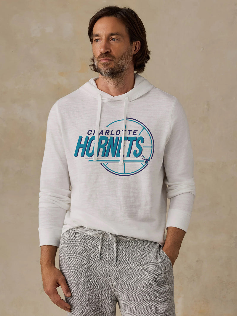Charlotte Hornets Sunwashed Organic Hoodie - White