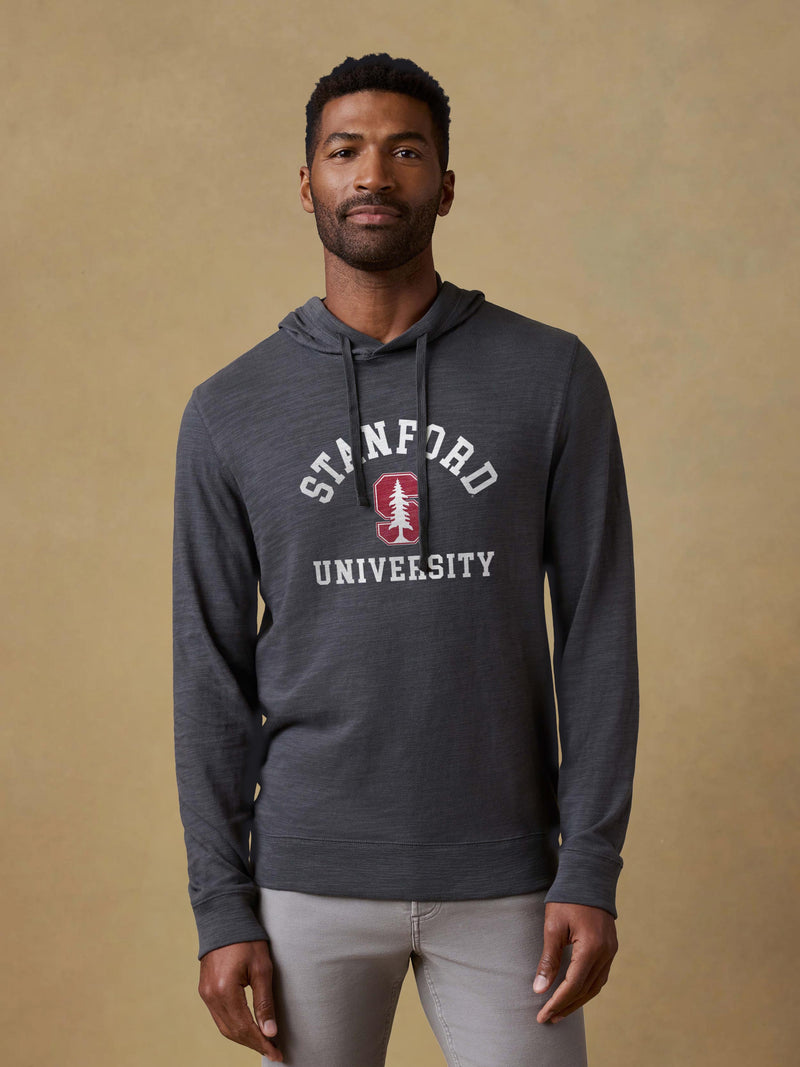 Stanford University Sunwashed Organic Hoodie - Graphite