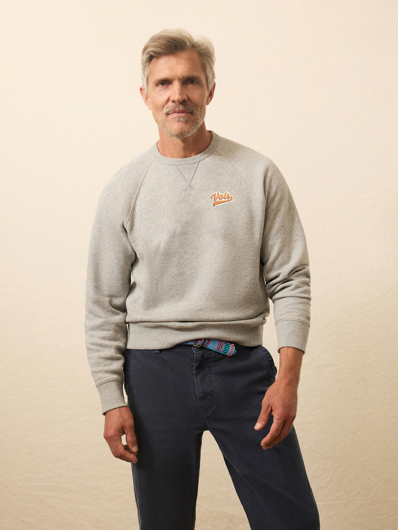 University of Tennessee High Standard Fleece Crew - Silver Ash Heather