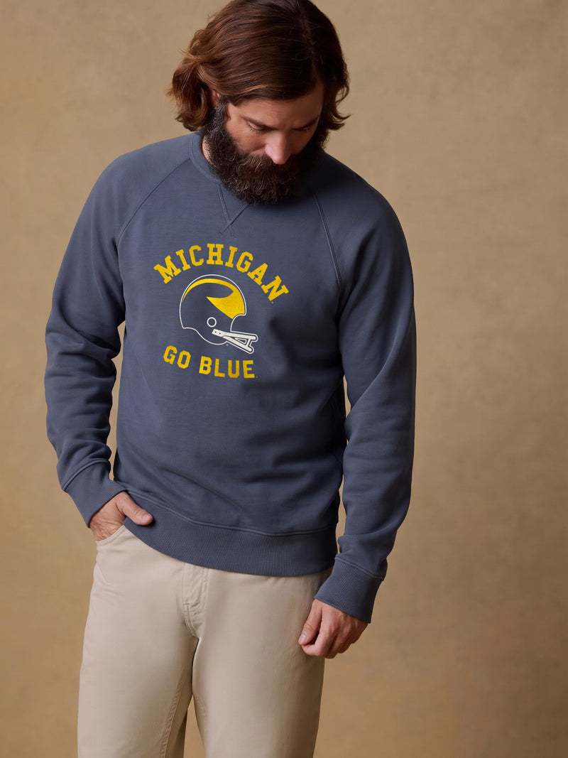University of Michigan High Standard Fleece Crew - Blue Nights