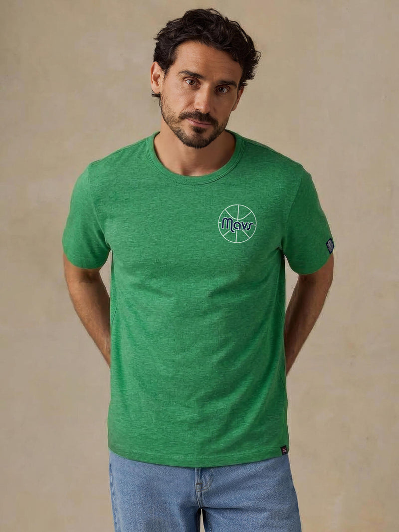 Dallas Mavericks Sunwashed Regenerative Tee - Green Meadow