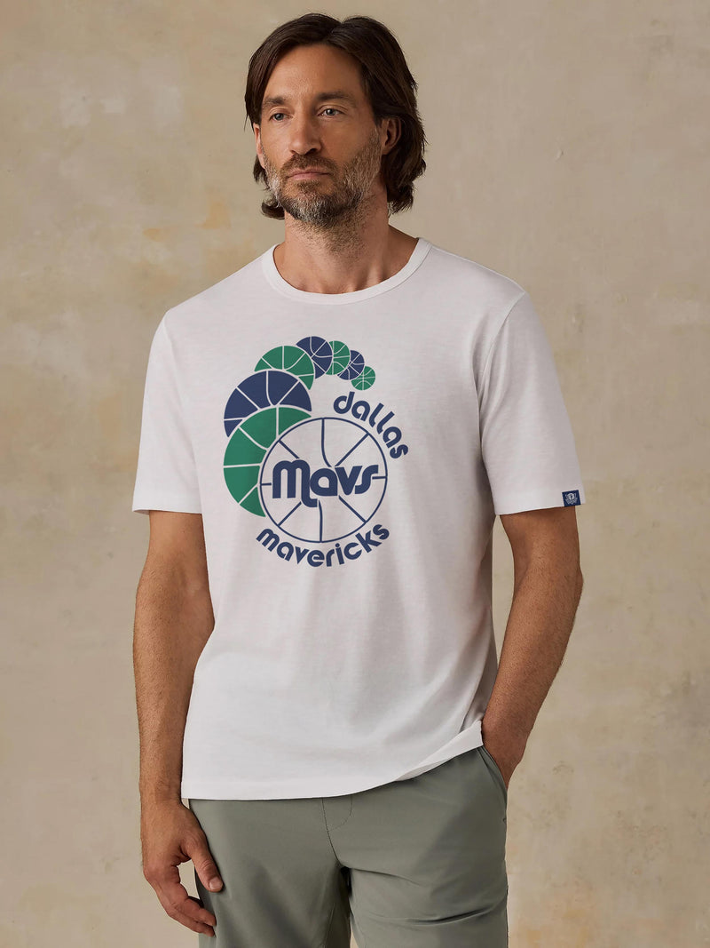 Dallas Mavericks Sunwashed Regenerative Tee - White