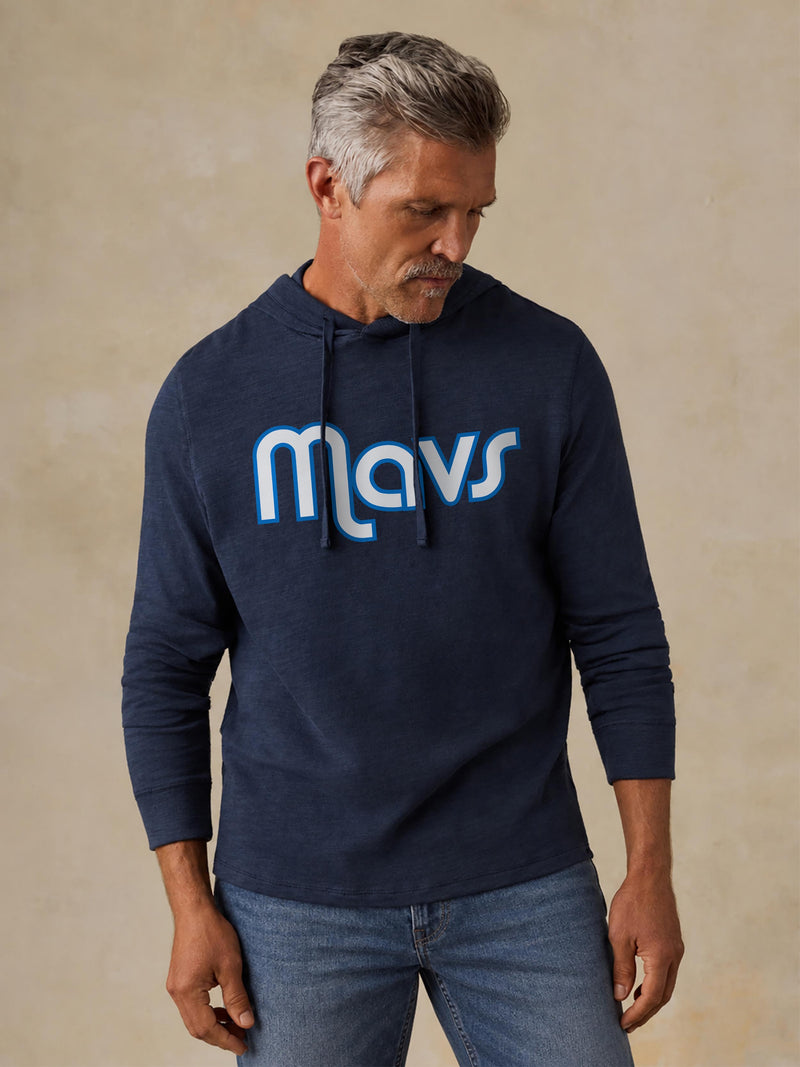 Dallas Mavericks Sunwashed Organic Hoodie - Blue Nights