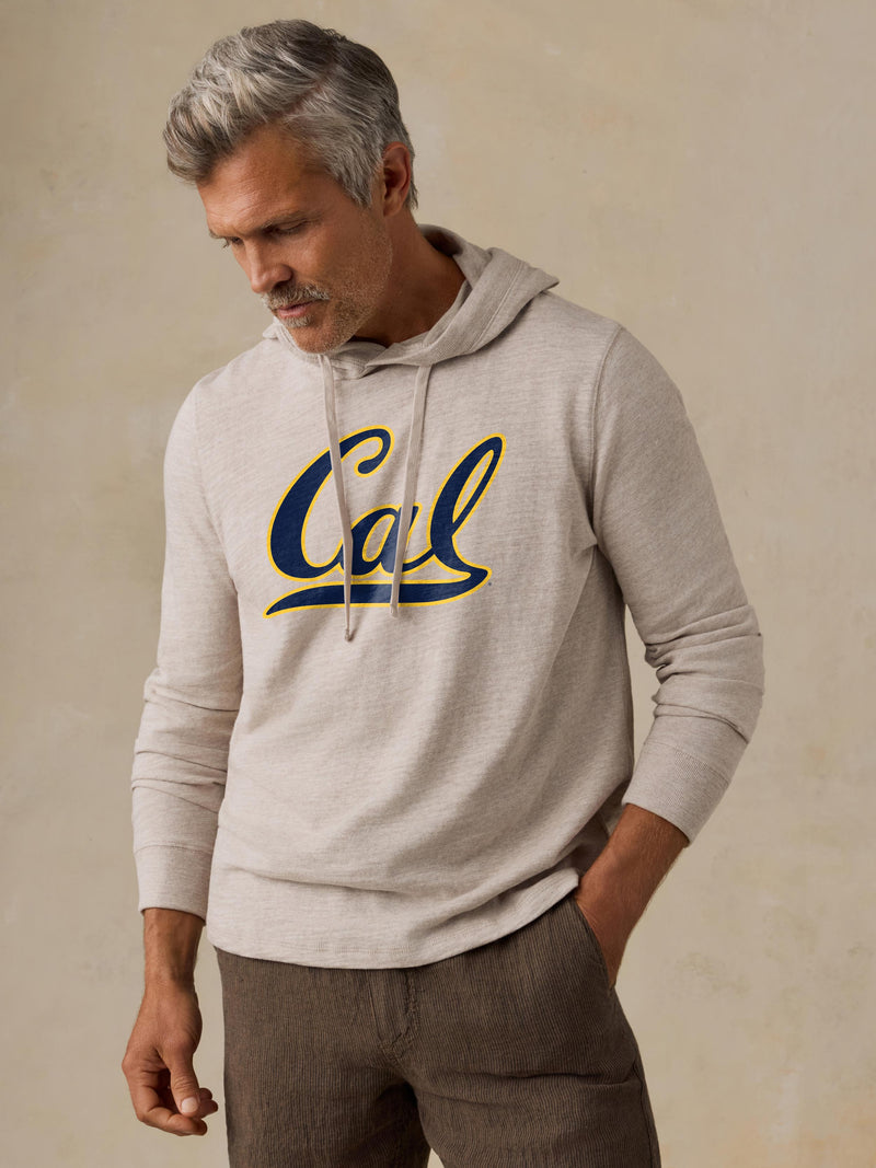 University of California Berkeley Sunwashed Organic Hoodie - Oat Plains Heather