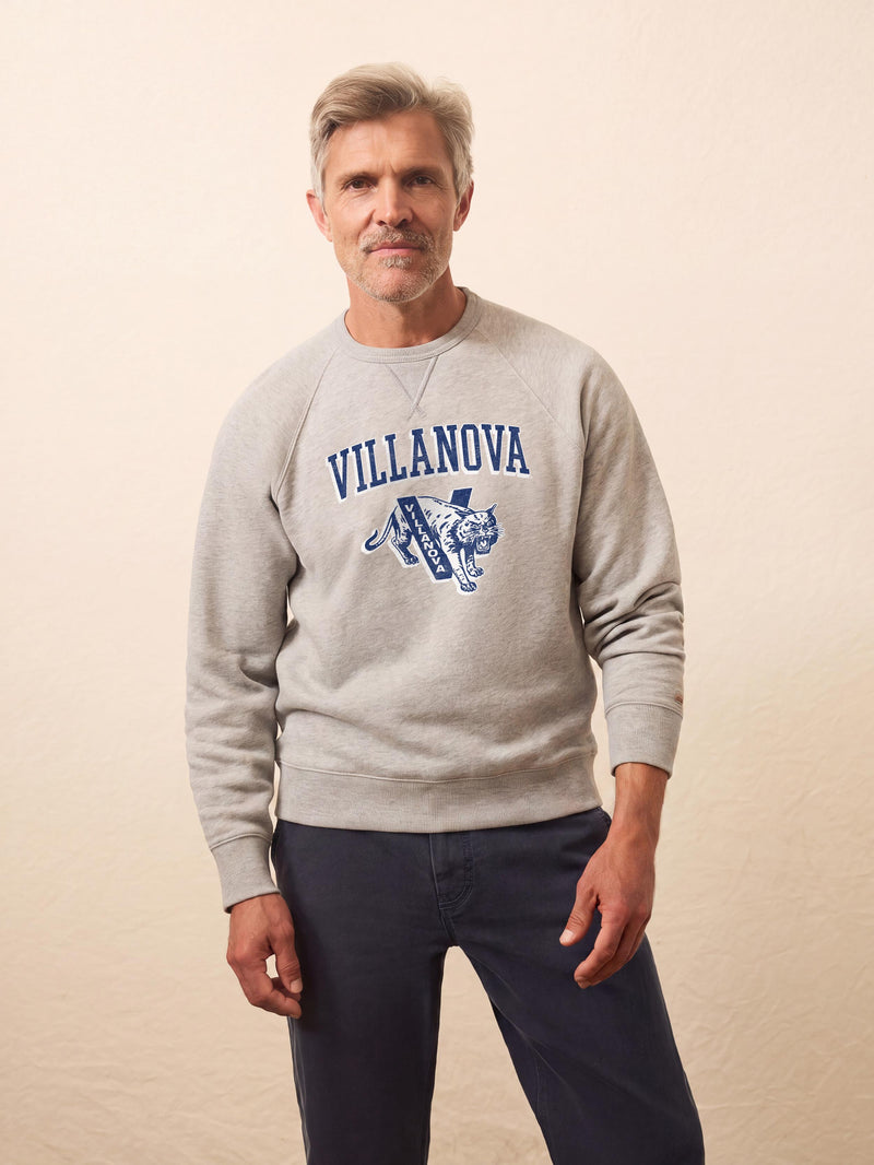 Villanova University High Standard Fleece Crew - Silver Ash Heather