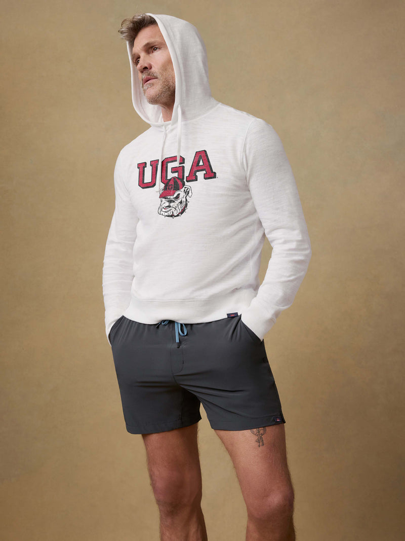 University of Georgia Sunwashed Organic Hoodie - White