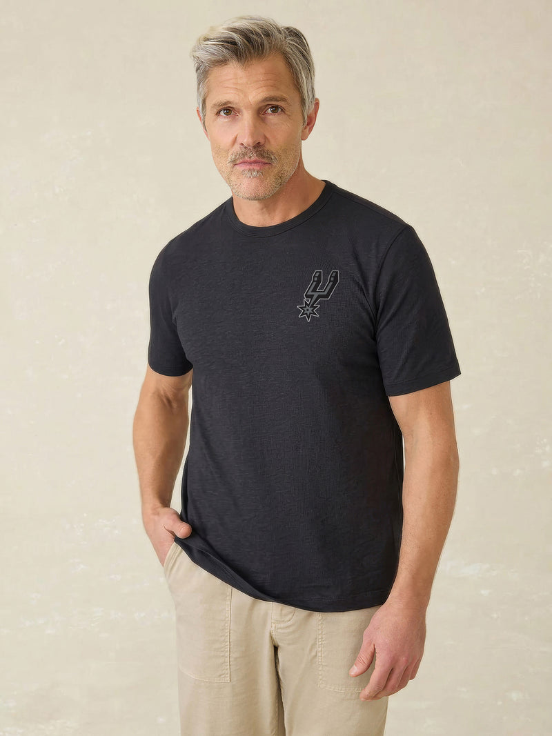 San Antonio Spurs Sunwashed Regenerative Tee - Ridge Black