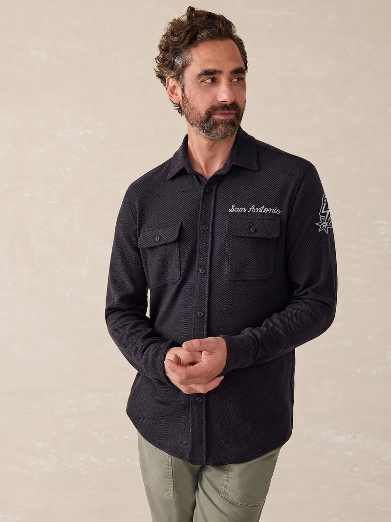 San Antonio Spurs Legend Sweater Shirt - Heathered Black Twill