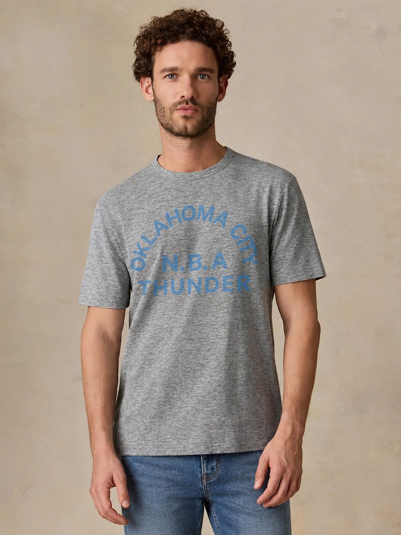 Oklahoma City Thunder Short-Sleeve Breeze Tee - Cave Grey Heather