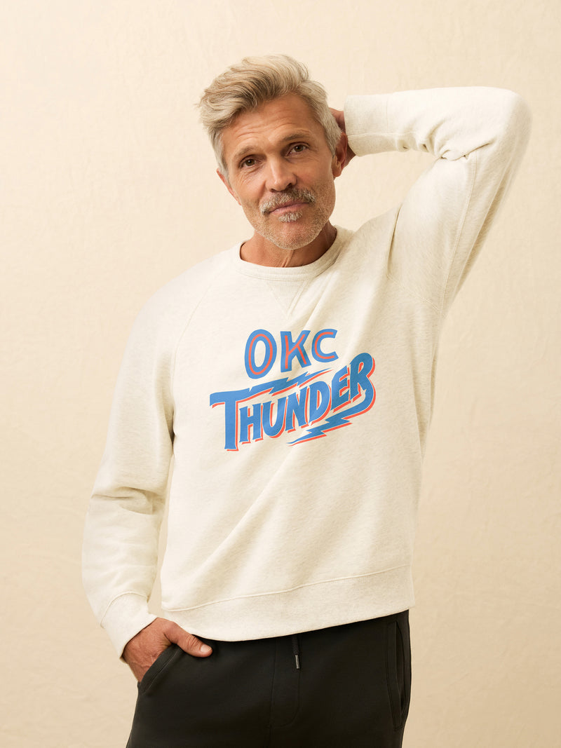 Oklahoma City Thunder High Standard Fleece Crew - Cabo Blanco