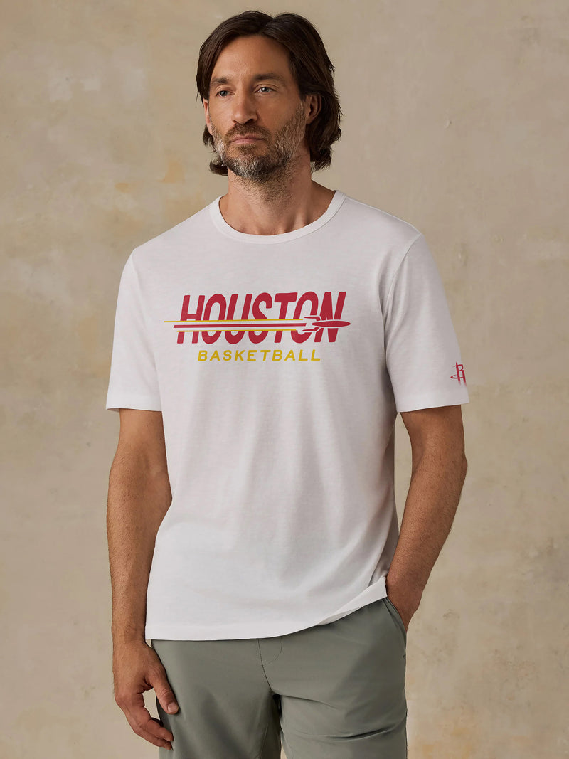 Houston Rockets Sunwashed Regenerative Tee - White