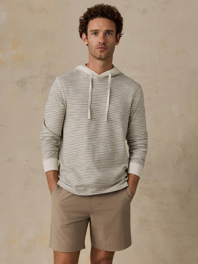 Sunwashed Organic Hoodie - Cedar Falls Stripe