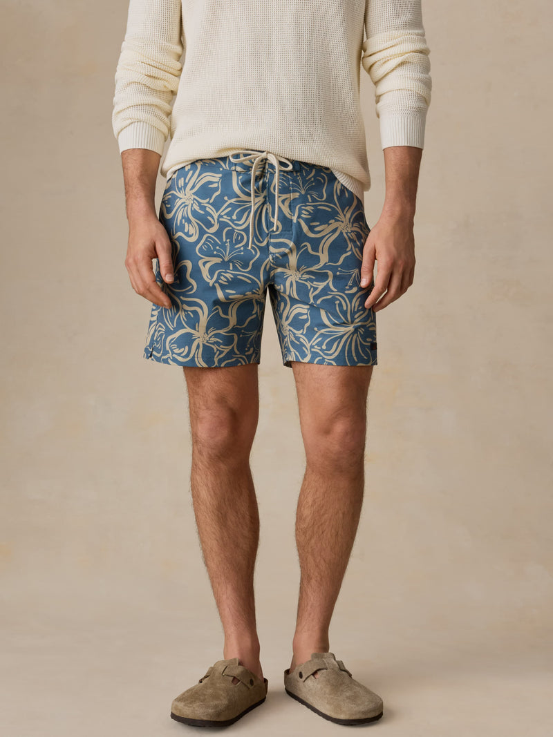 All Day Boardshort - Aqua Sand Blossom