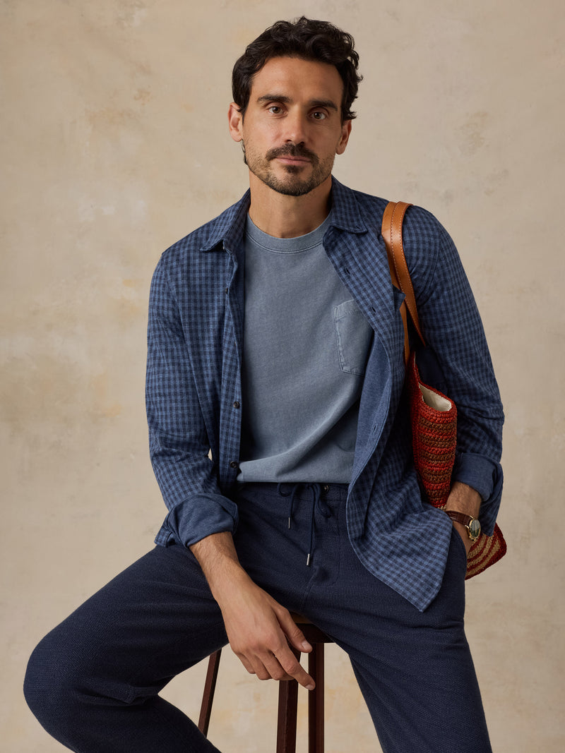 Coastline Knit Shirt - Clearbrook Gingham