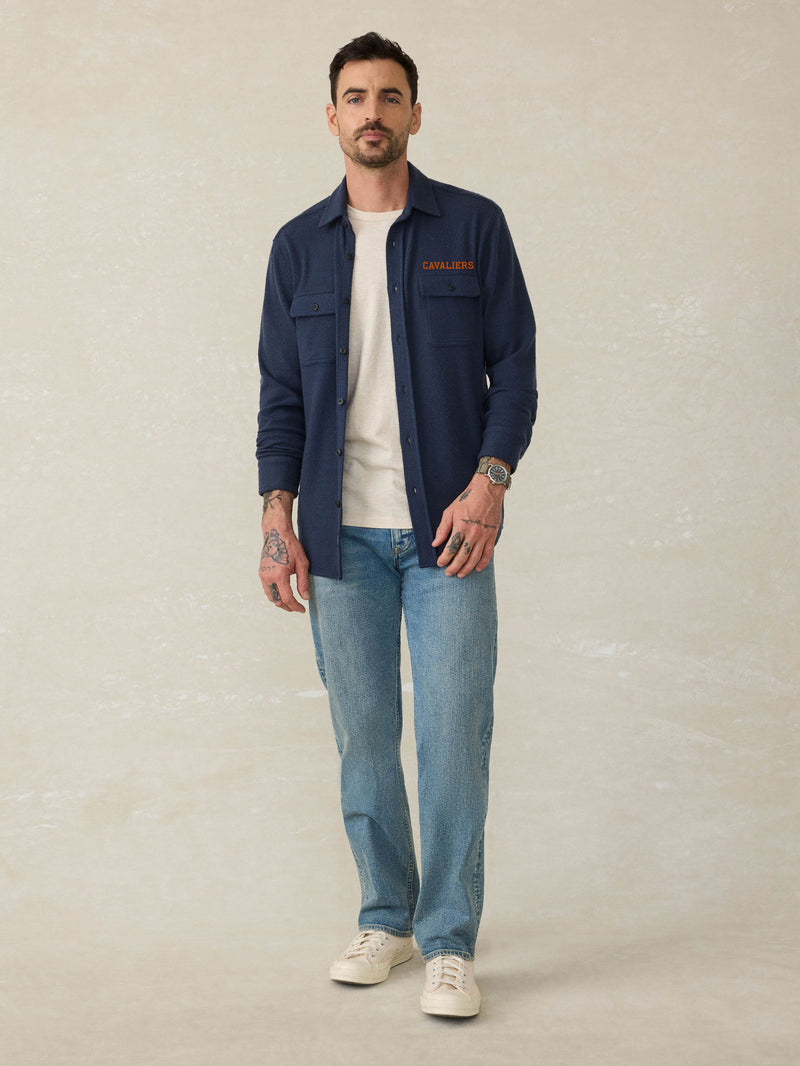 University of Virginia Legend Sweater Shirt - Brighton Navy Twill