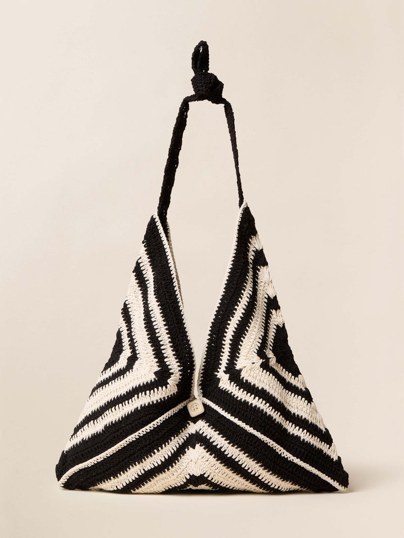 Riviera Crochet Bag - Black