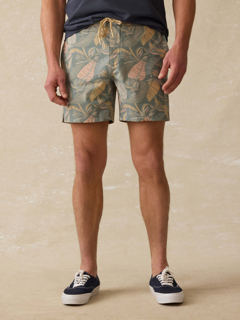 Biarritz Boardshort - Valley Sunwashed Leaves
