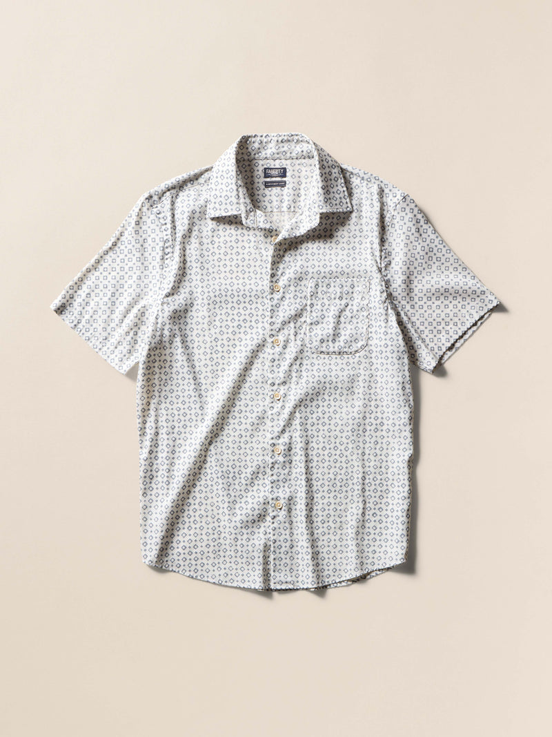 Short-Sleeve Movement Monterey Shirt - Stony Beach Diamond