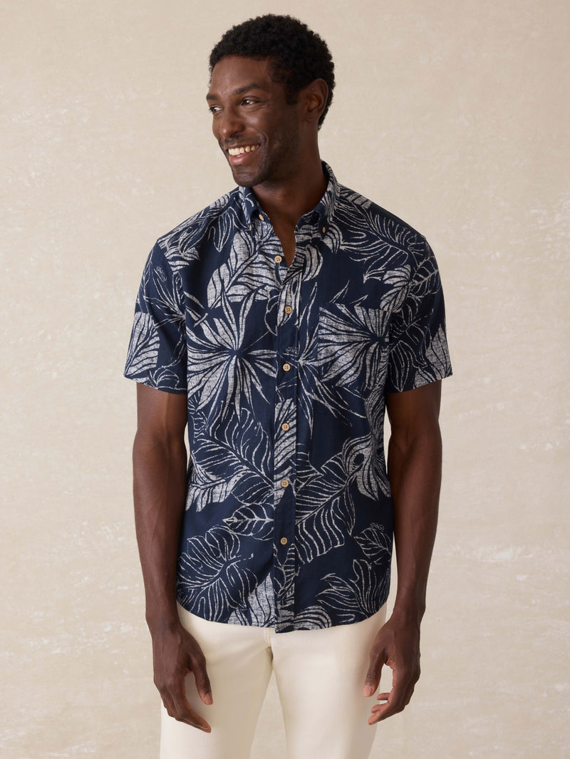Short-Sleeve Breeze Shirt - Navy Perro Tropical