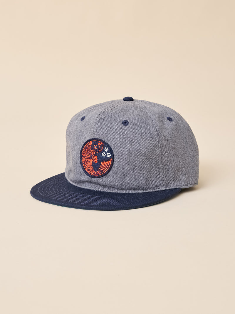 Hiroshima Carp Cotton Twill Ballcap - Navy Grey