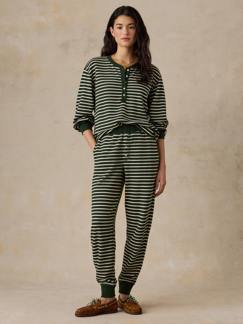 Double Knit Pant - Mountain View Stripe