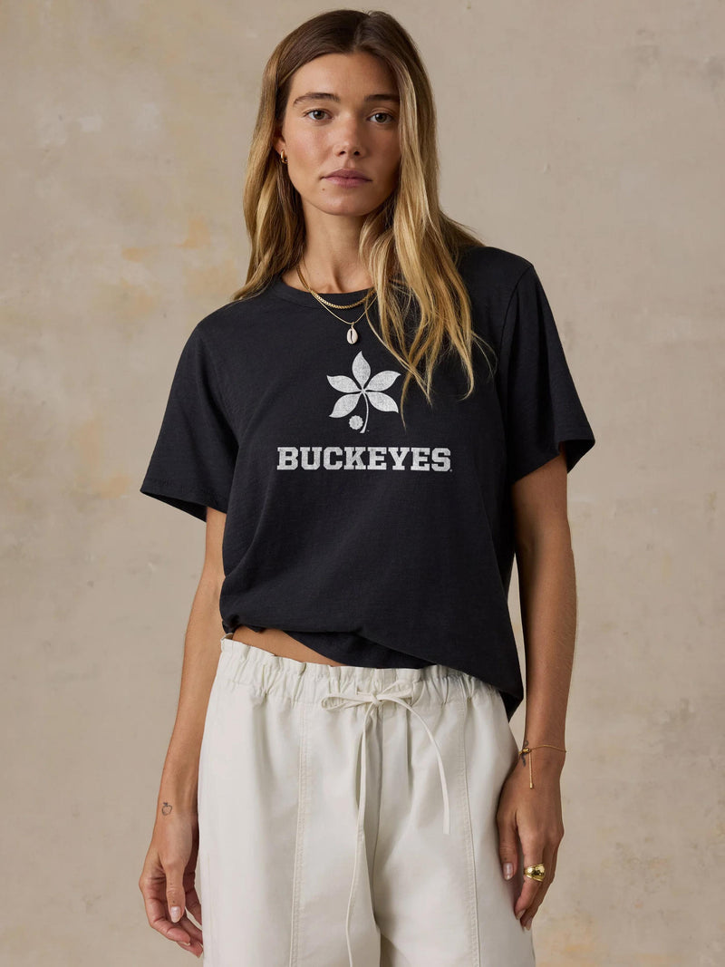 Ohio State Sunwashed Regenerative Tee - Washed Black