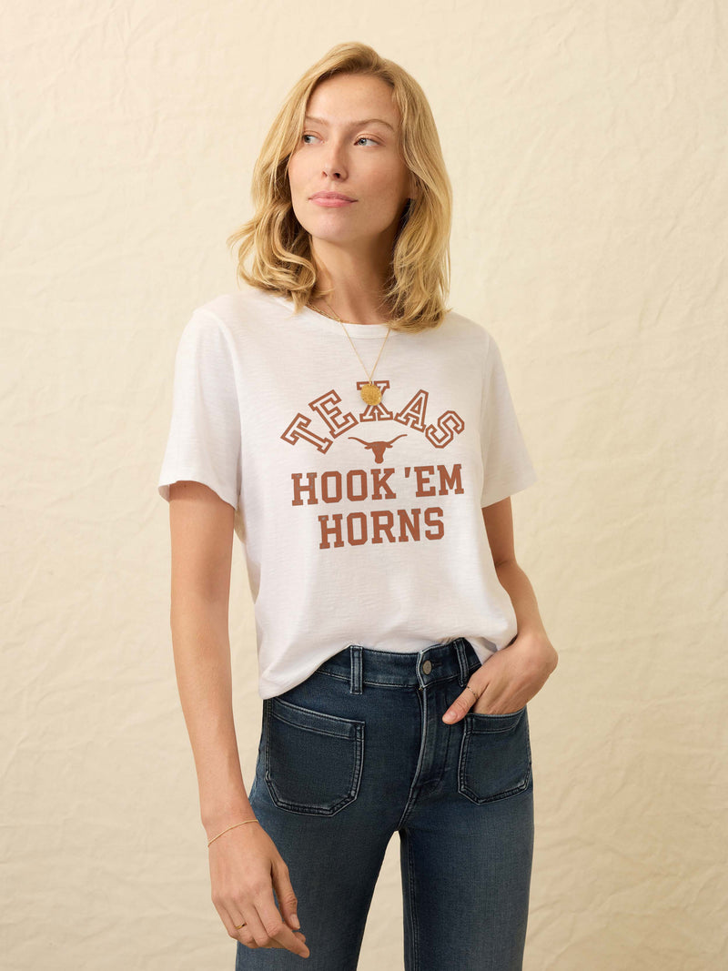 University of Texas Sunwashed Regenerative Tee - White