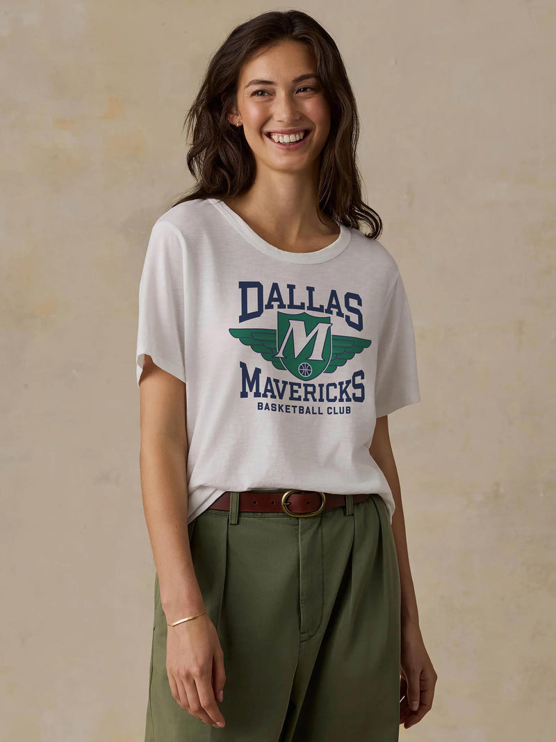 Dallas Mavericks Sunwashed Regenerative Tee - White