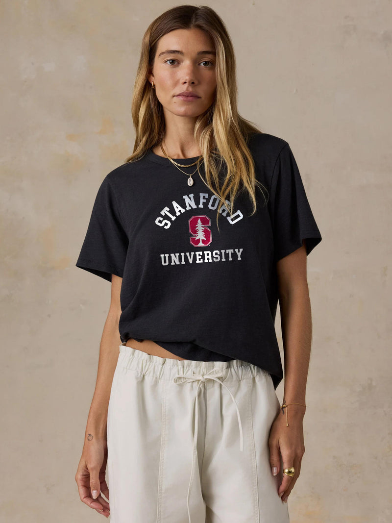 Stanford University Sunwashed Essential Tee - Washed Black