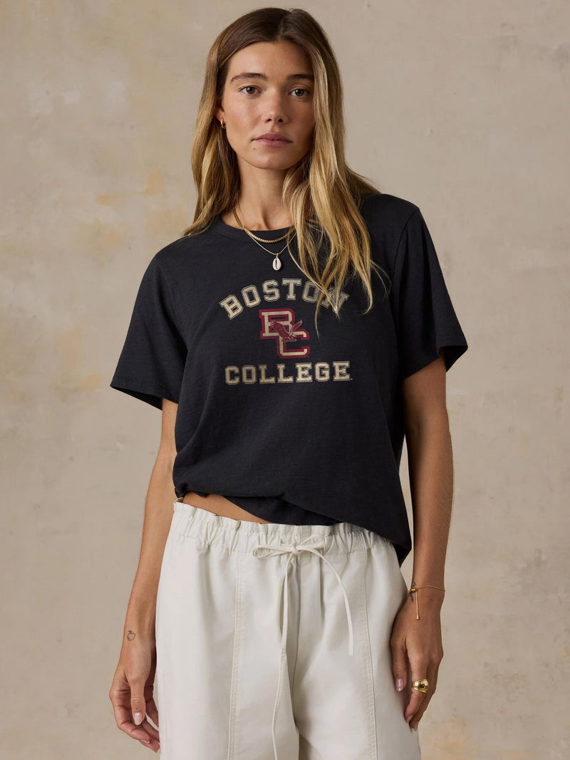 Boston College Sunwashed Regenerative Tee - Washed Black