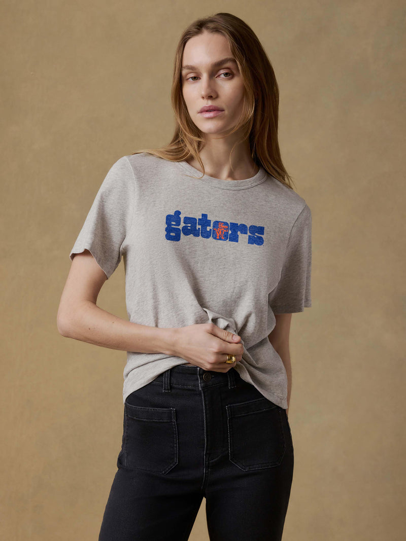 University of Florida Sunwashed Regenerative Tee - Island Dune Heather