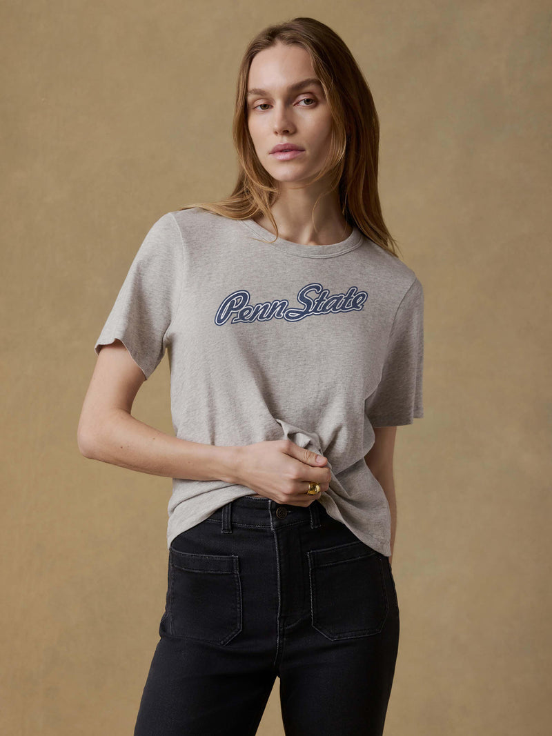Penn State Sunwashed Regenerative Tee - Island Dune Heather