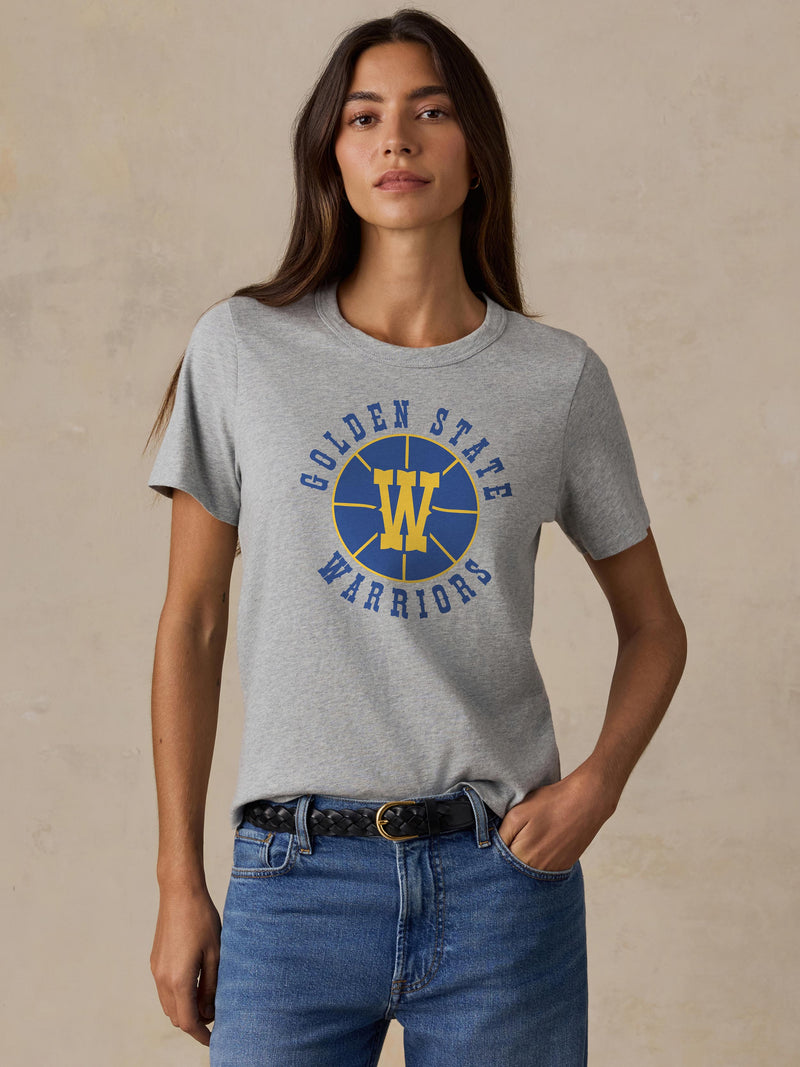 Golden State Warriors Sunwashed Regenerative Tee - Granite Heather